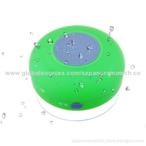 Waterproof Bluetooth Speaker with 2-4 Hours Working Time, Made of ABS + Silicone